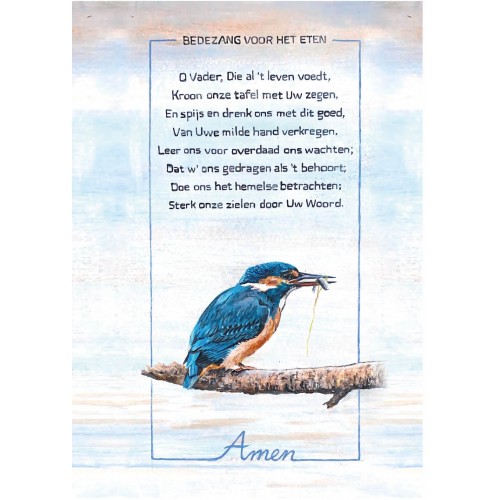 Bedezang voor het het eten, Miniposter A4 (per 6)